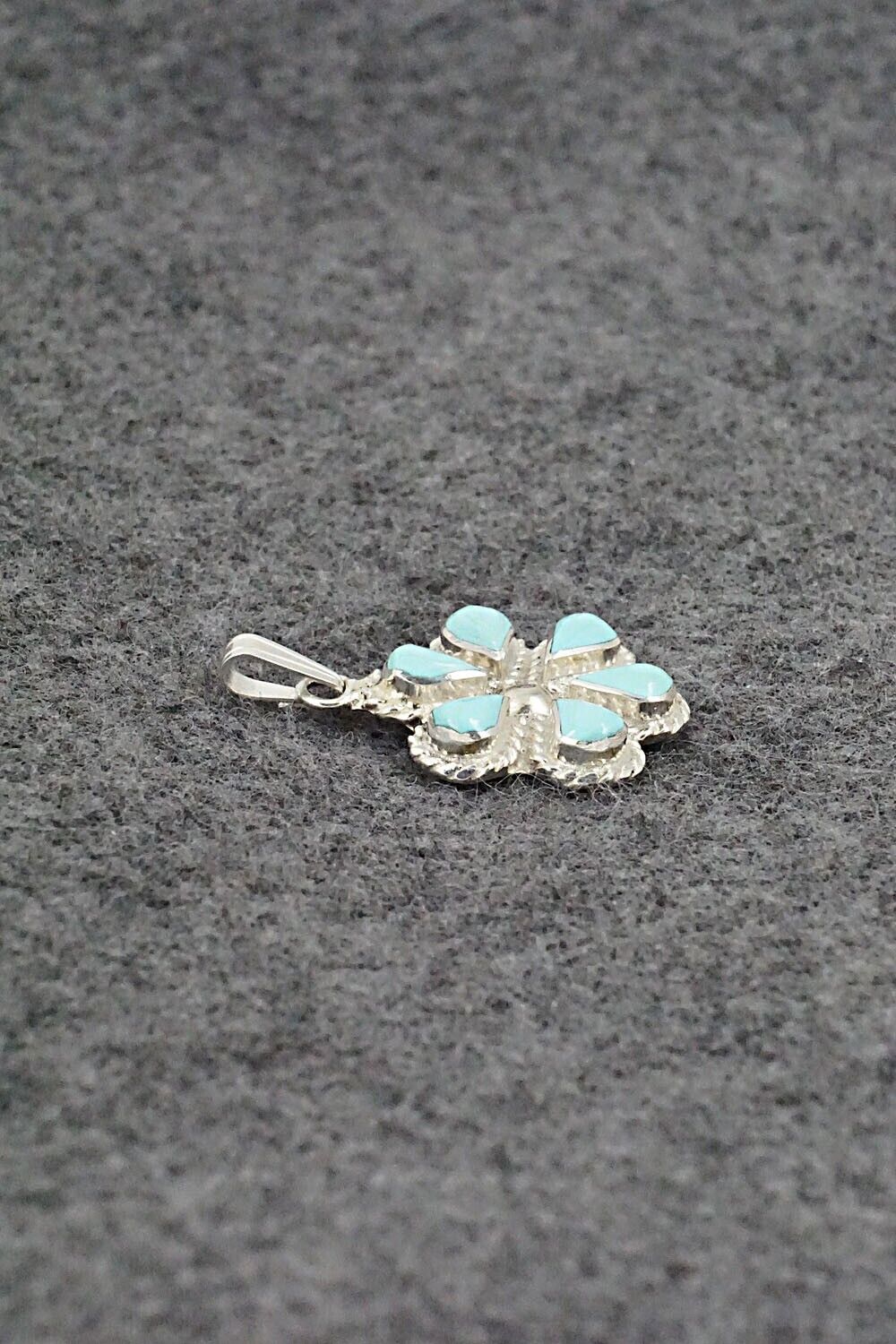 Turquoise & Sterling Silver Pendant - Gina Dosedo