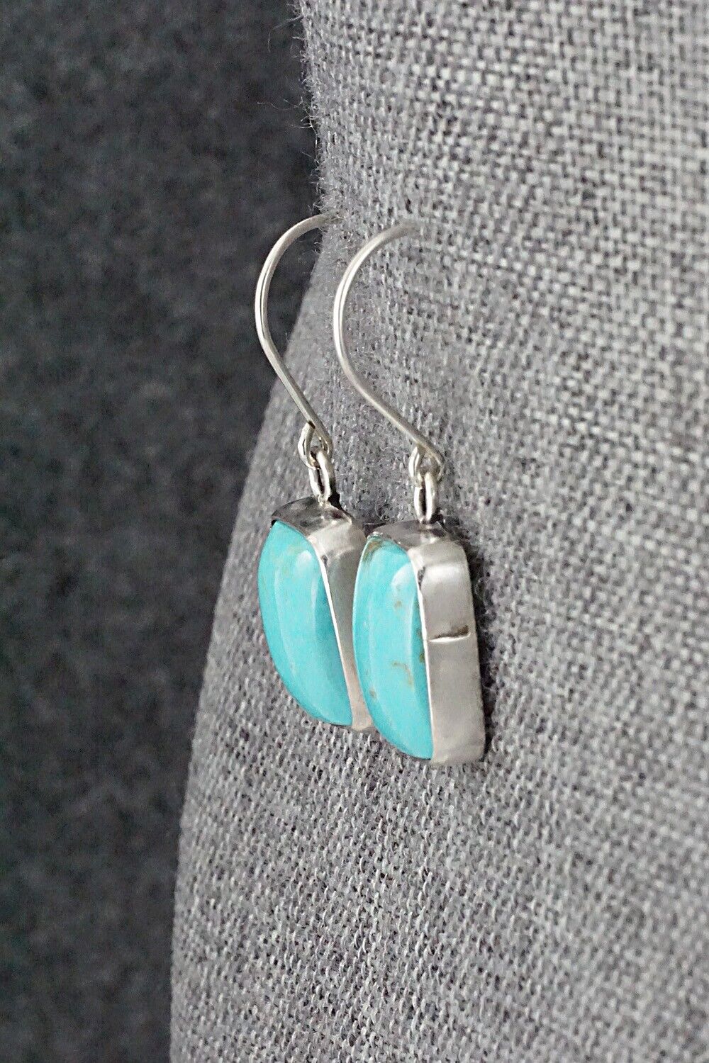 Turquoise & Sterling Silver Earrings - Rena Begay