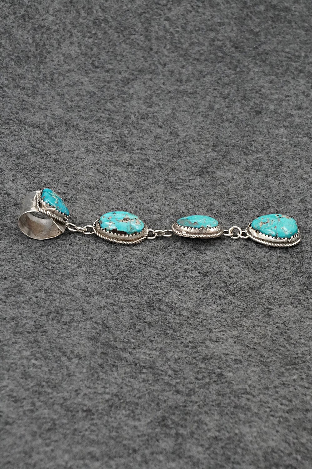 Turquoise & Sterling Silver Pendant - Ernest Hawthorne