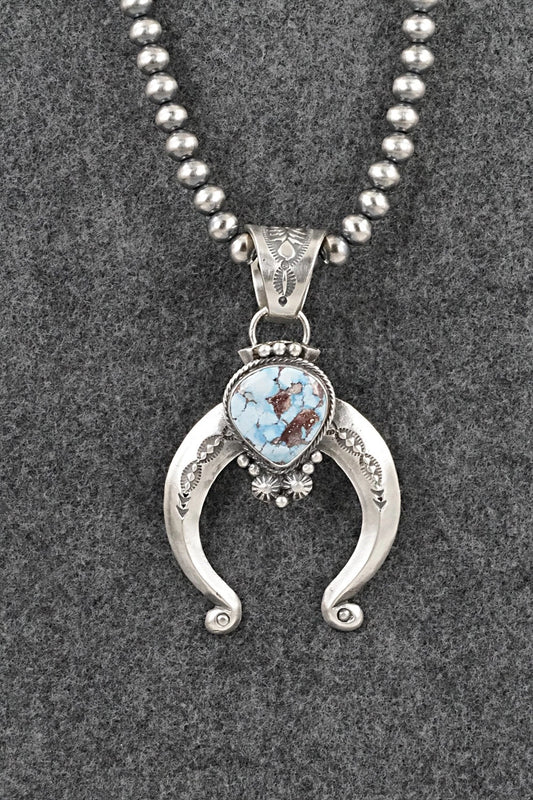 Turquoise & Sterling Silver Necklace - Samuel Yellowhair