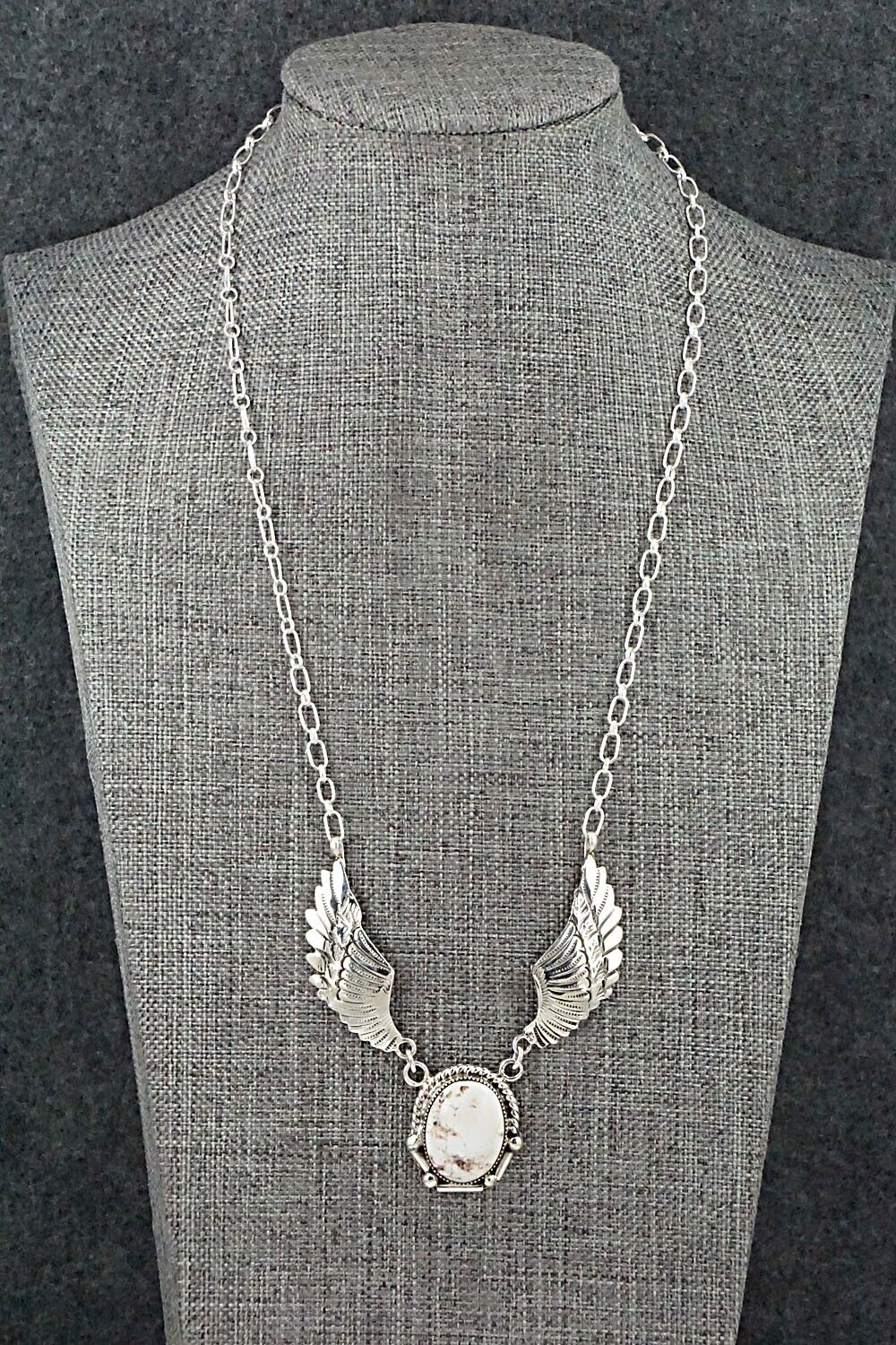 Wild Horse & Sterling Silver Necklace - Charlene Yazzie