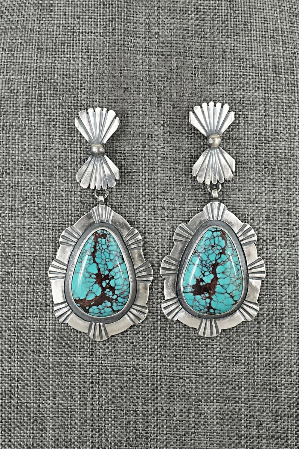 Turquoise & Sterling Silver Earrings - Mark Yazzie