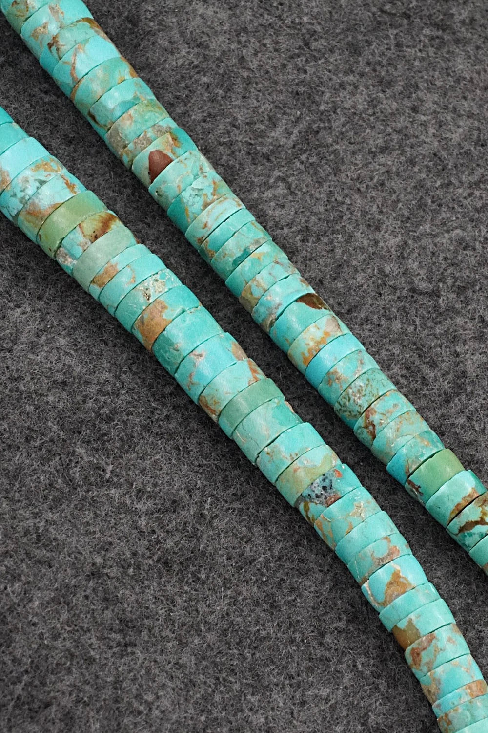 Turquoise & Sterling Silver Necklace 19"- Joe Garcia