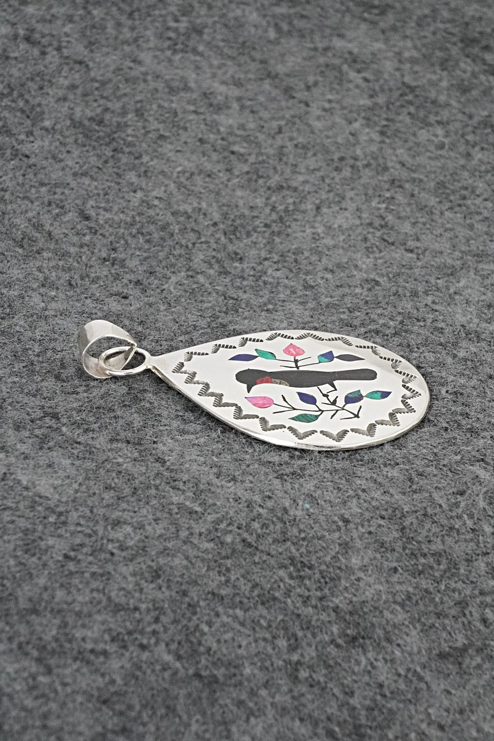 Multi-Stone & Sterling Silver Pendant - Raymond Boyd