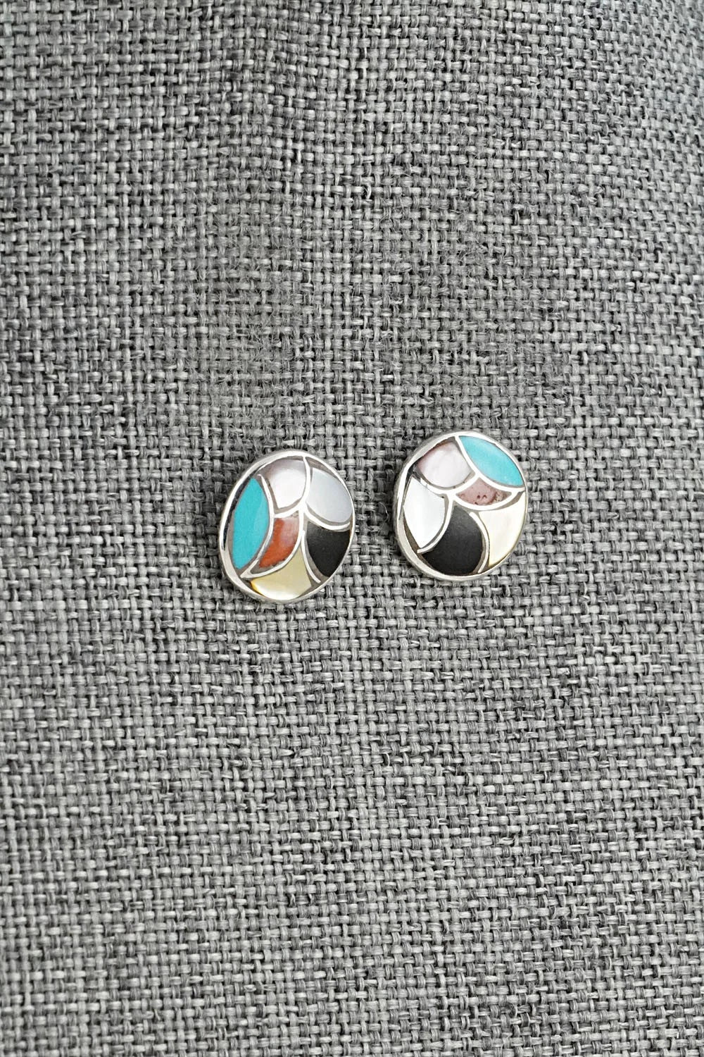 Multi-Stone & Sterling Silver Earrings - Orena Leekya