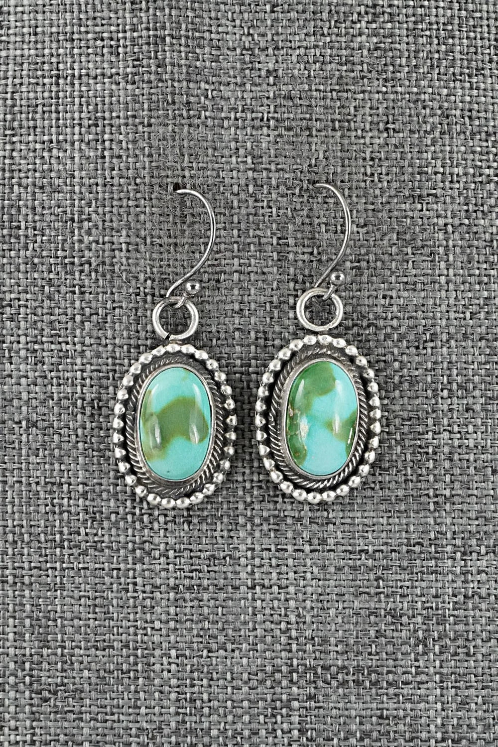 Turquoise & Sterling Silver Necklace and Earrings Set - Paul Livingston