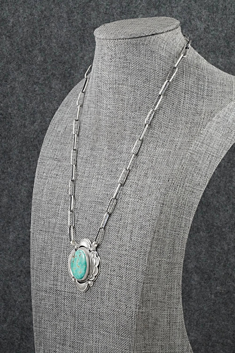 Turquoise & Sterling Silver Necklace - Randy Boyd