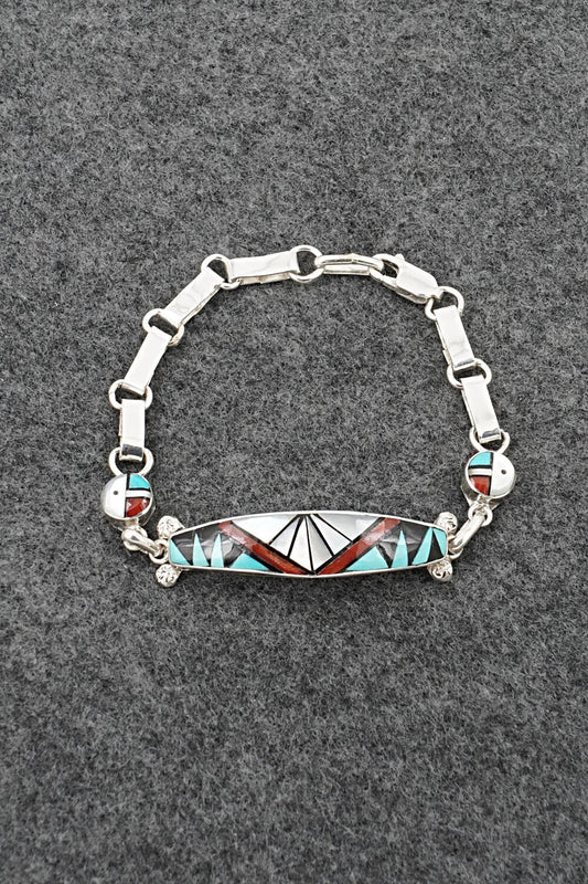 Multi-Stone & Sterling Silver Link Bracelet - Ola Eriacho