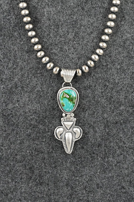 Turquoise & Sterling Silver Necklace - Gary Shorty