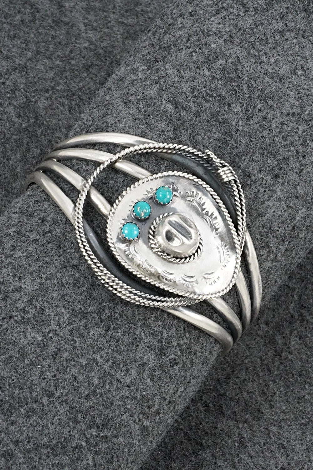 Turquoise & Sterling Silver Bracelet - Davey Morgan