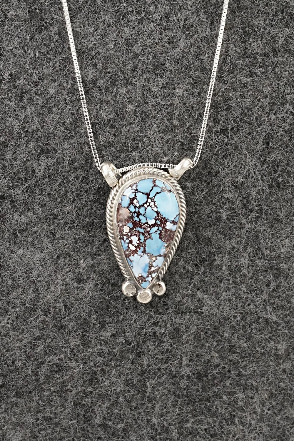 Turquoise & Sterling Silver Necklace - Sharon McCarthy