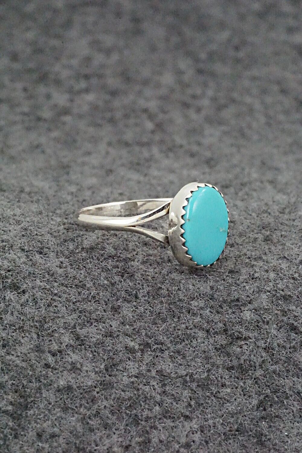 Turquoise & Sterling Silver Ring - Theresa Smith - Size 7.75