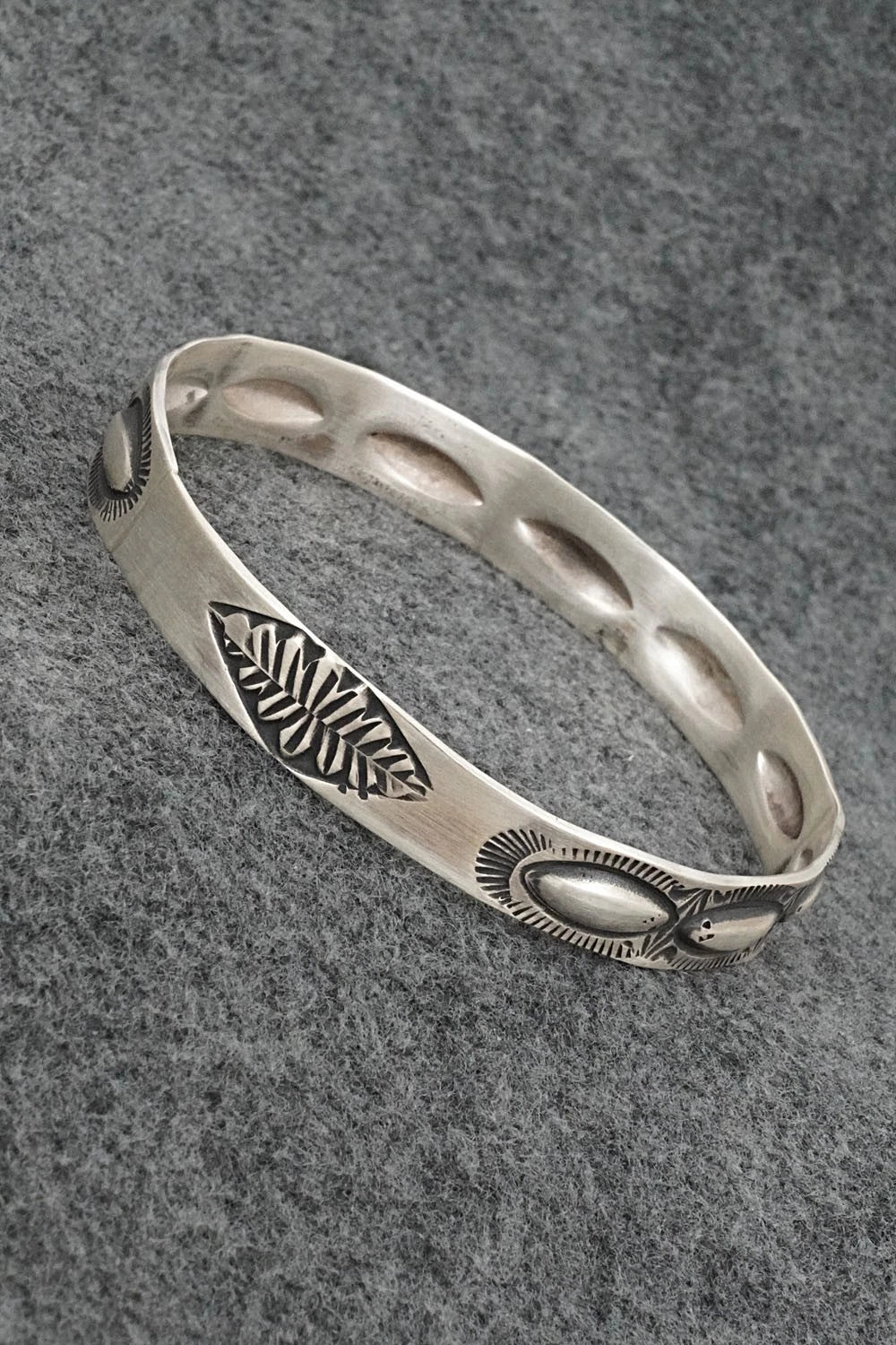 Sterling Silver Bangle Bracelet - Elvira Bill
