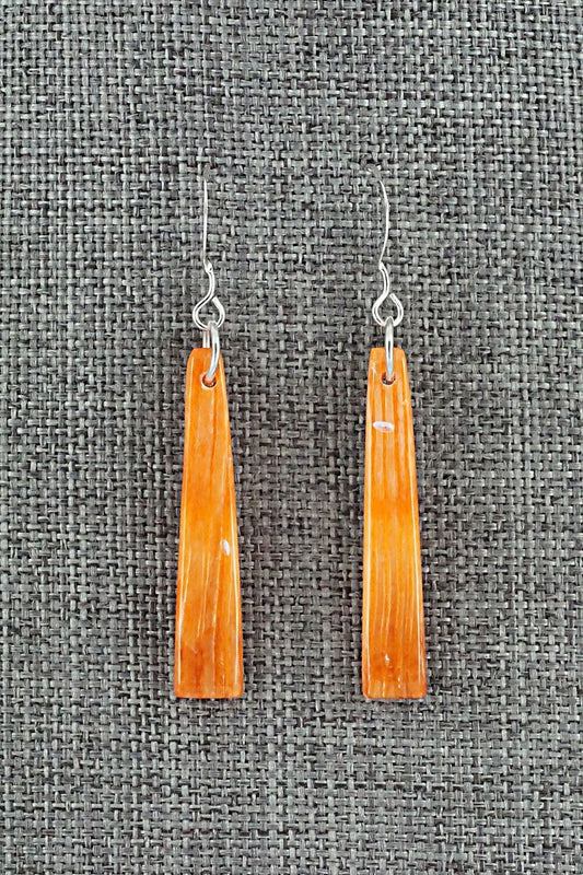 Spiny Oyster & Sterling Silver Earrings - Jesus Espino