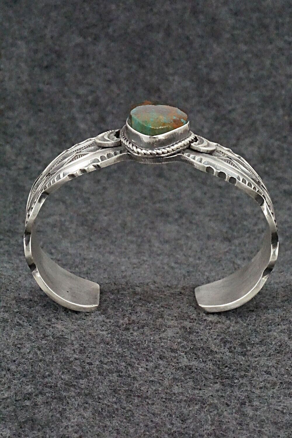 Turquoise & Sterling Silver Bracelet - Leonard Maloney