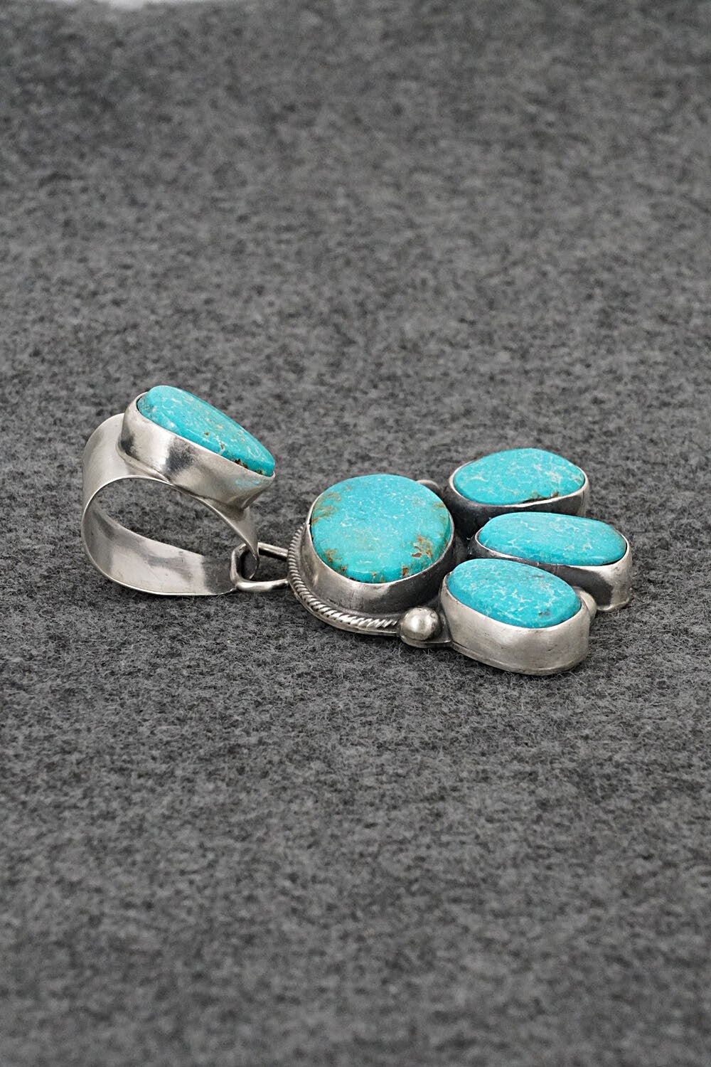 Turquoise & Sterling Silver Pendant - Kathleen Livingston