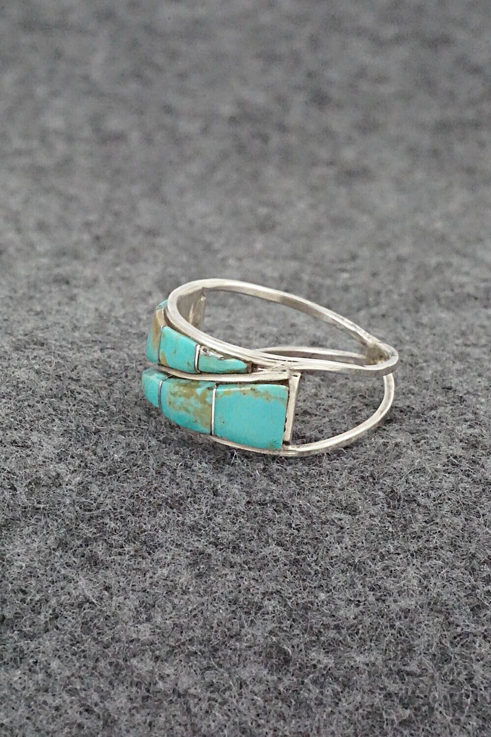 Turquoise & Sterling Silver Ring - Debbie Livingston - Size 10.25