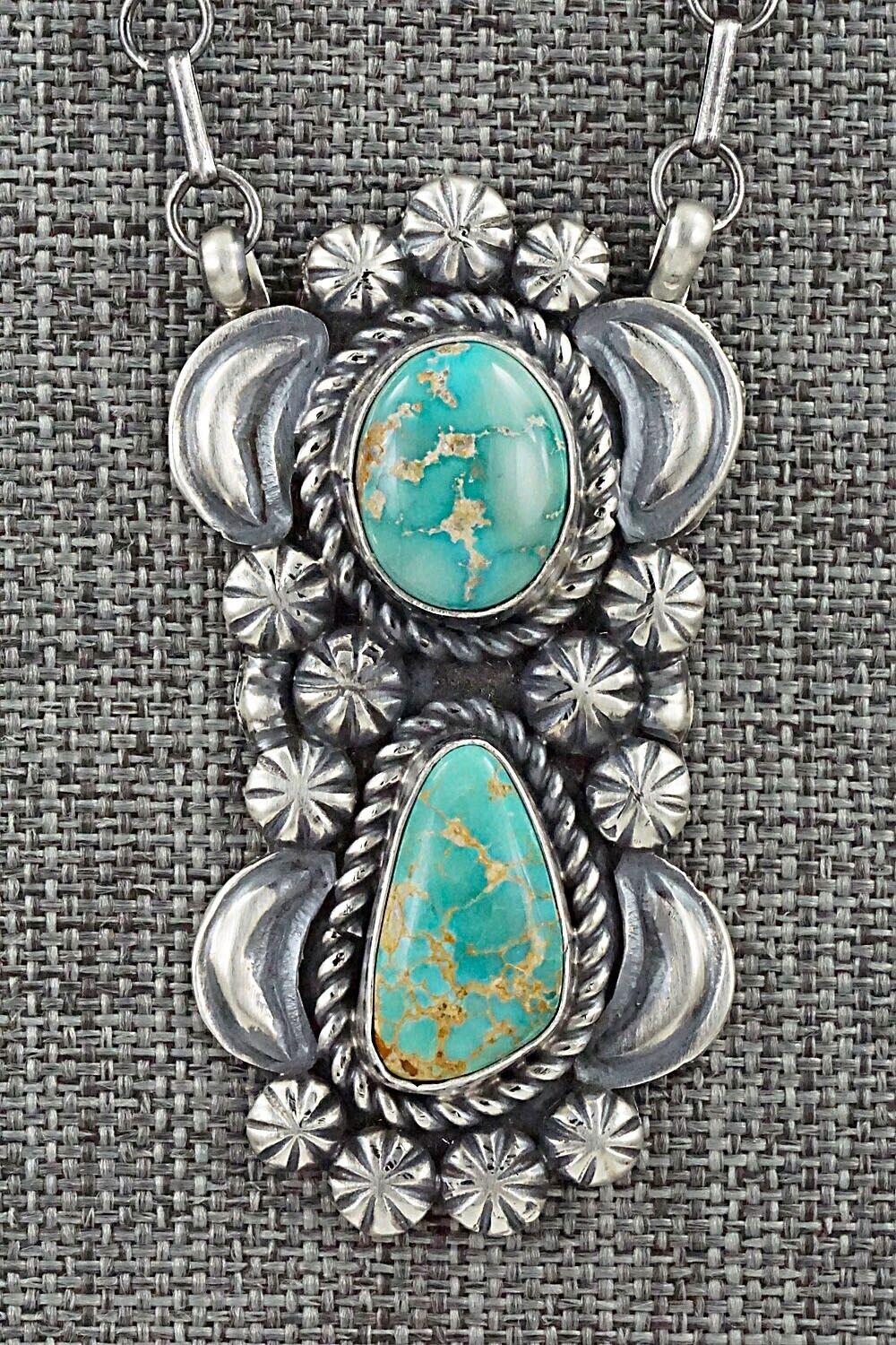 Turquoise & Sterling Silver Necklace - Jeff James