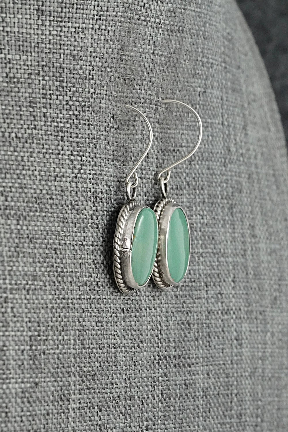 Turquoise & Sterling Silver Earrings - Rosemary Saunders