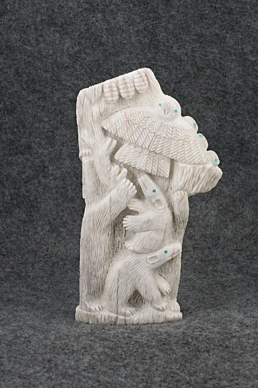 Bears Zuni Fetish Carving - Destry Siutza