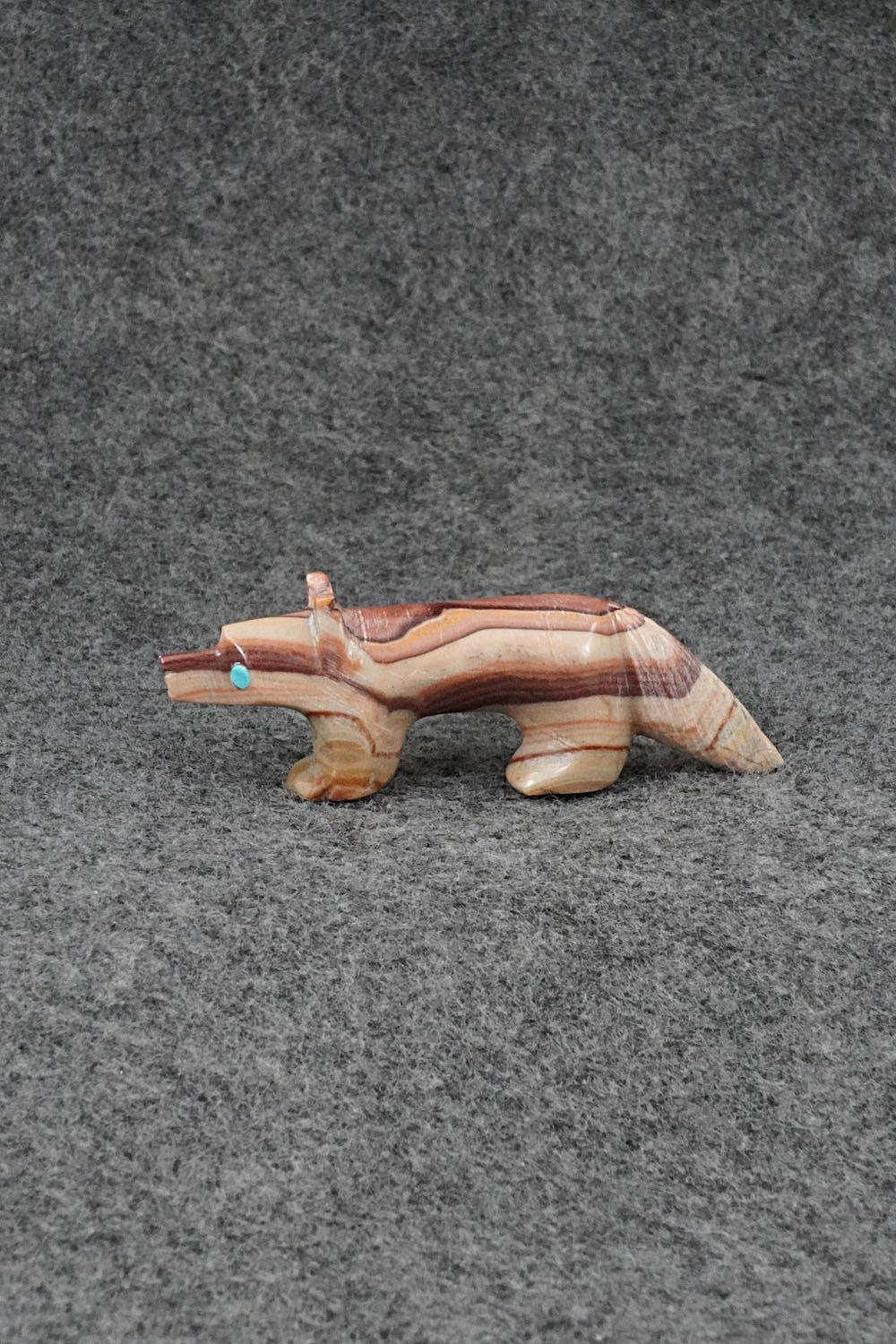 Wolf Zuni Fetish Carving - Ronnie Lunasee