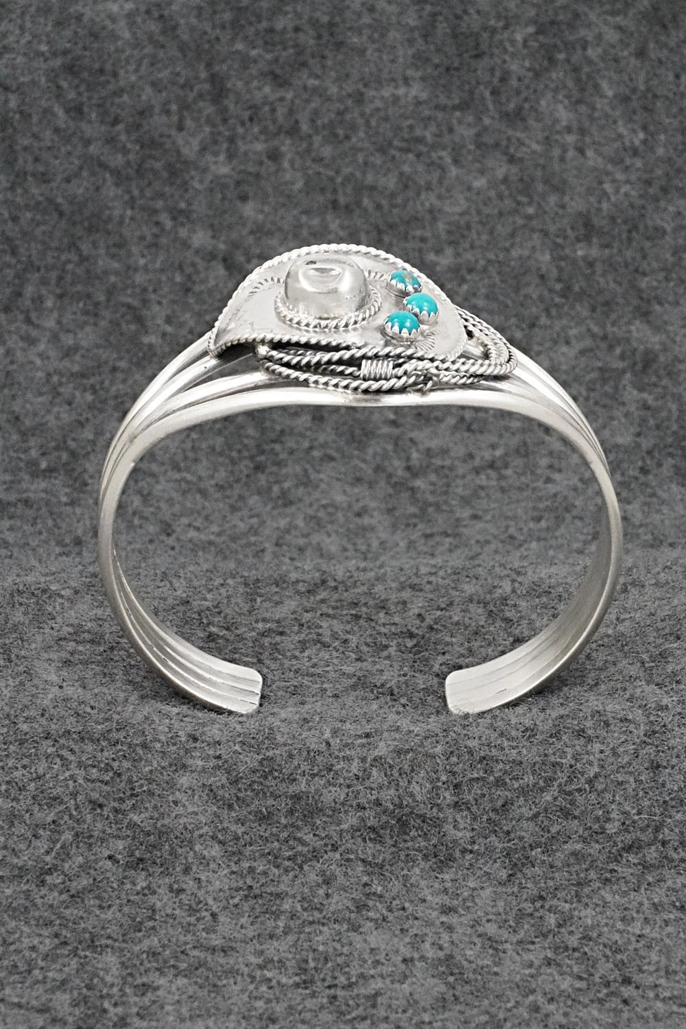 Turquoise & Sterling Silver Bracelet - Bobby Platero