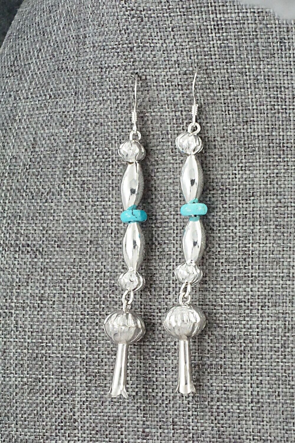 Turquoise & Sterling Silver Earrings - Presley Haley