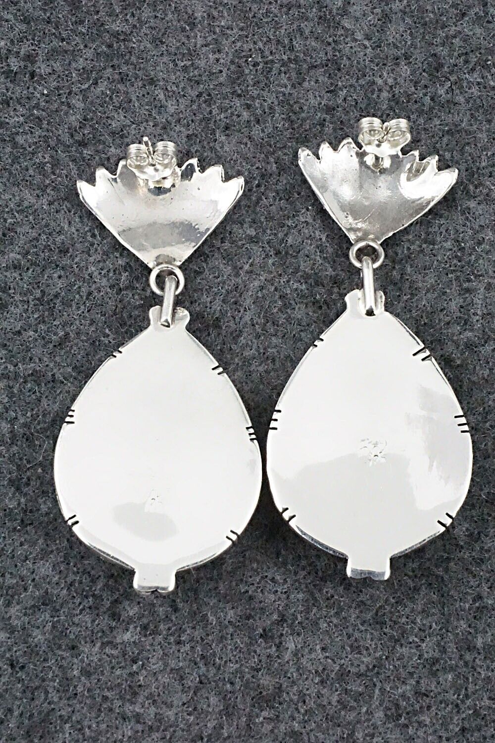 White Buffalo & Sterling Silver Earrings - Annie Spencer