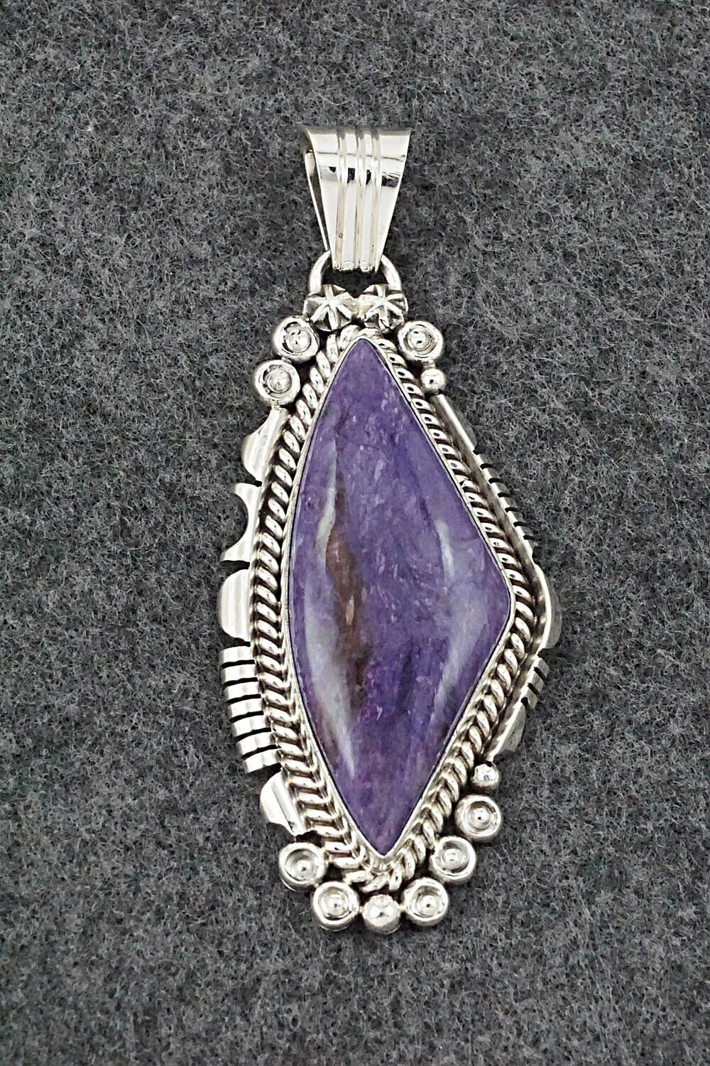 Charoite & Sterling Silver Pendant - Daniel Benally