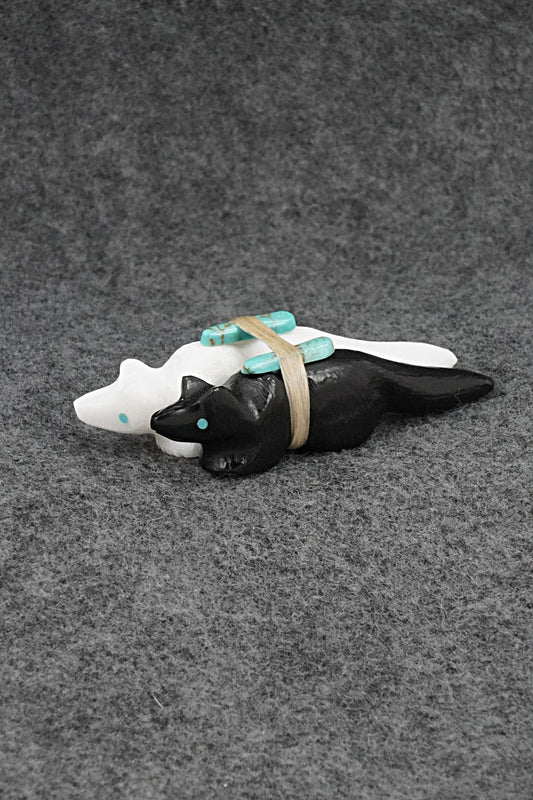 Wolf Zuni Fetish Carving - Herbert Halate