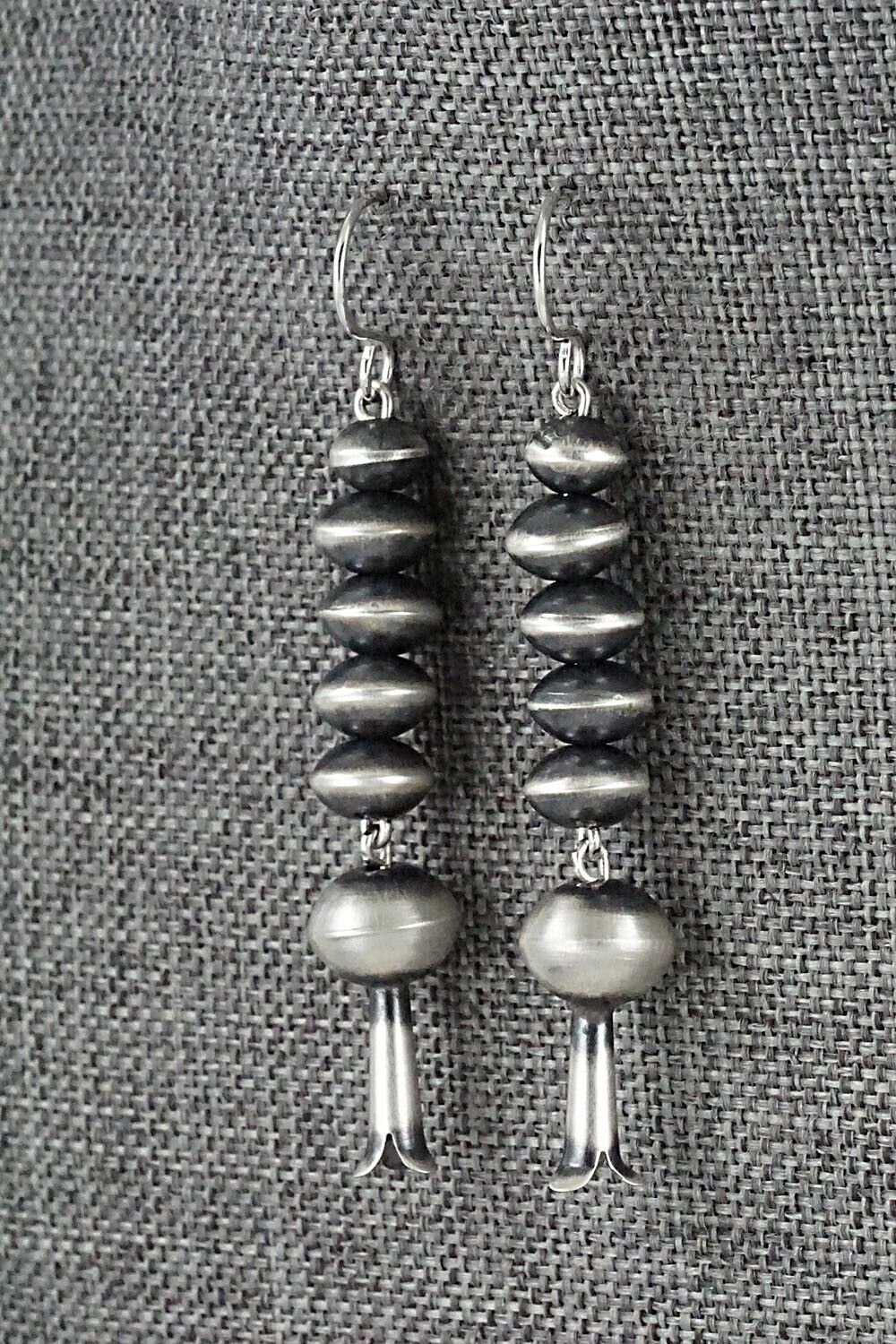 Sterling Silver Navajo Pearl Earrings - Tonisha Haley