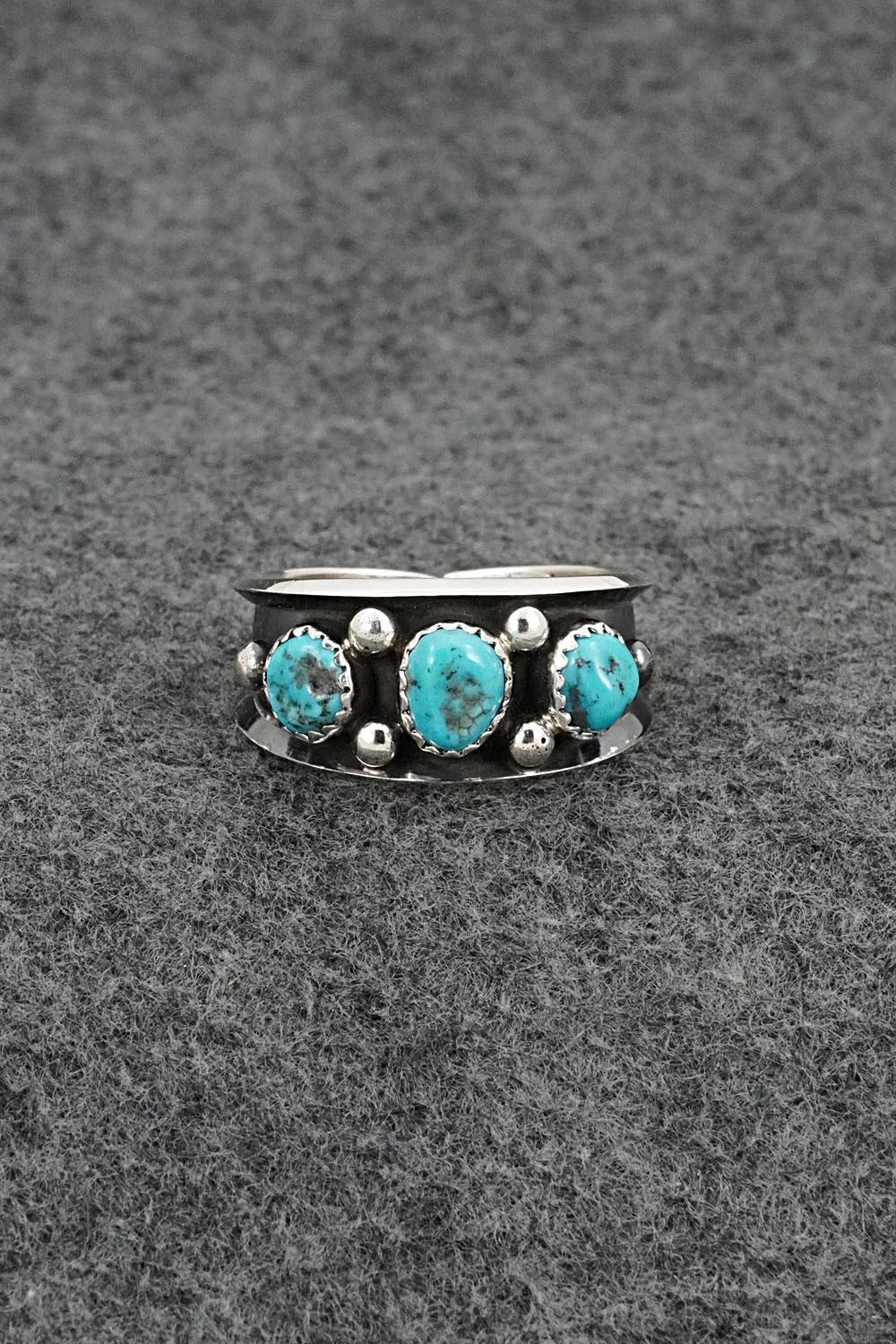 Turquoise & Sterling Silver Ring - Paul Largo - Size 12.5