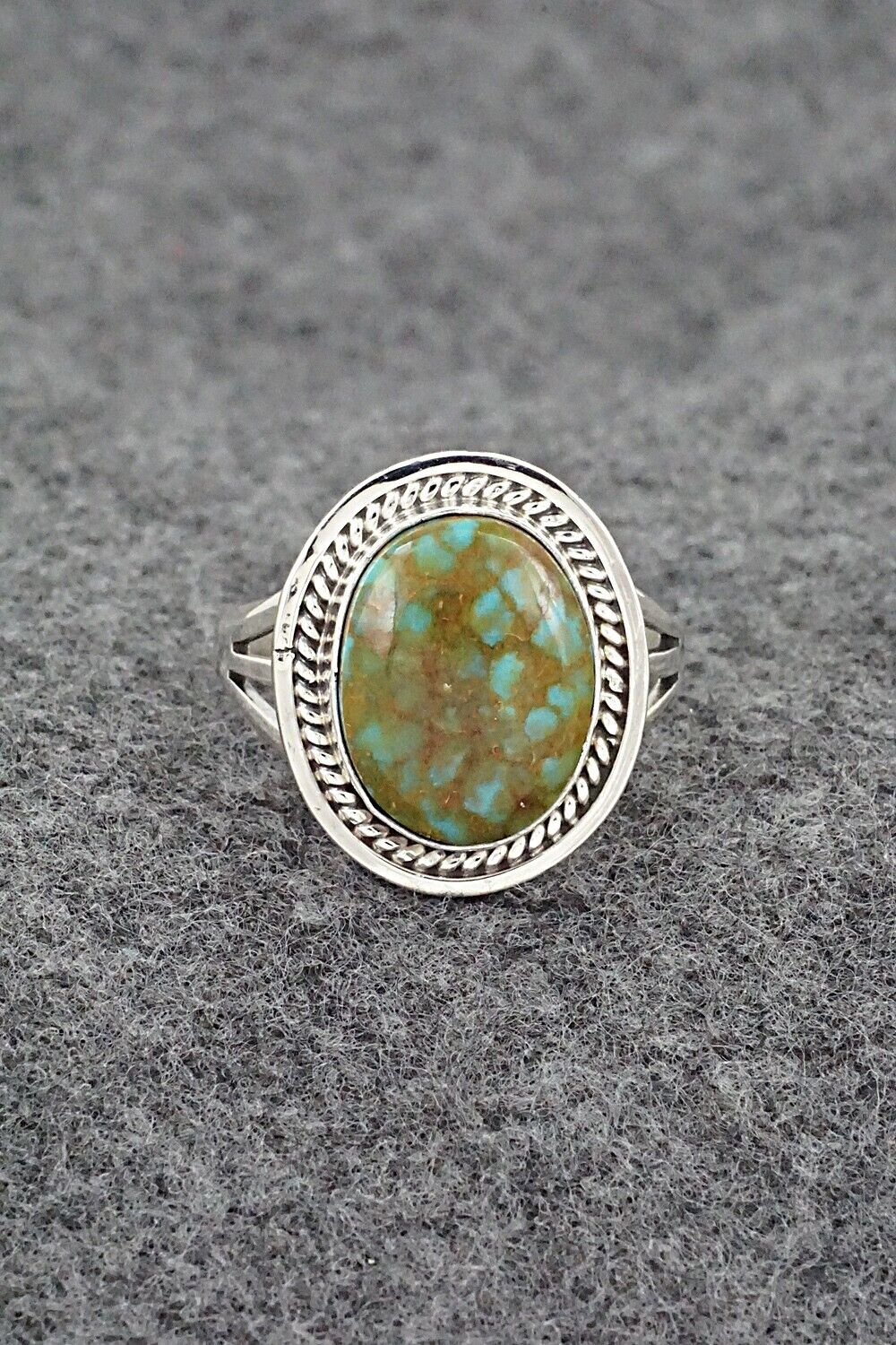 Turquoise & Sterling Silver Ring - Daniel Benally - Size 8.75