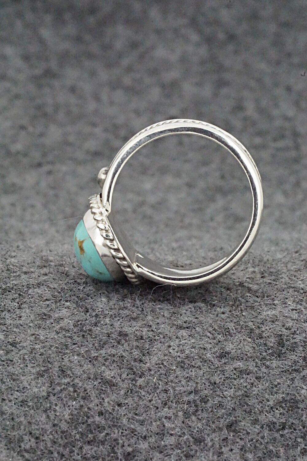 Turquoise & Sterling Silver Ring - Thomas Yazzie - Size 9