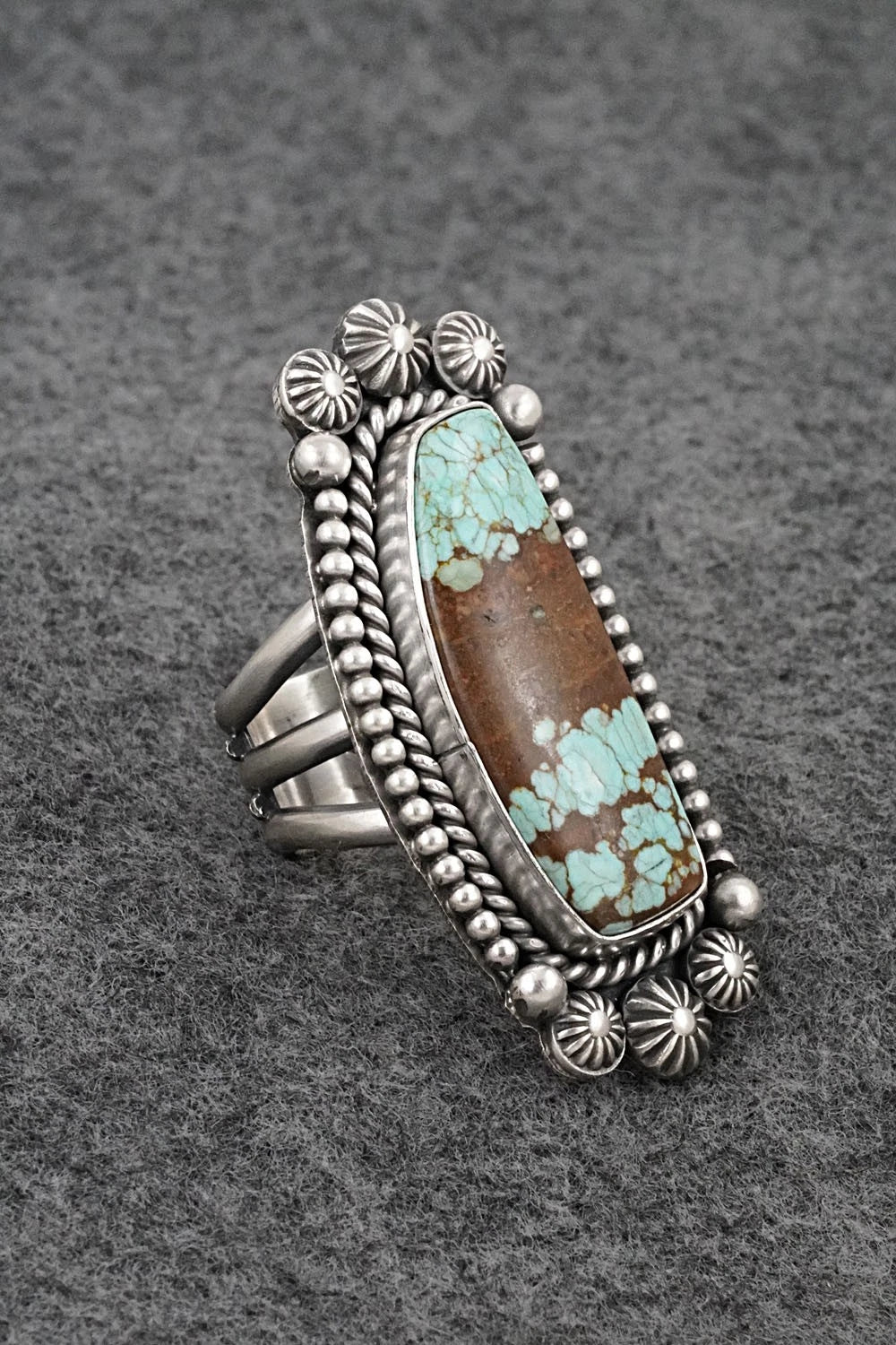 Turquoise & Sterling Silver Ring - Michael Calladitto - Size 9
