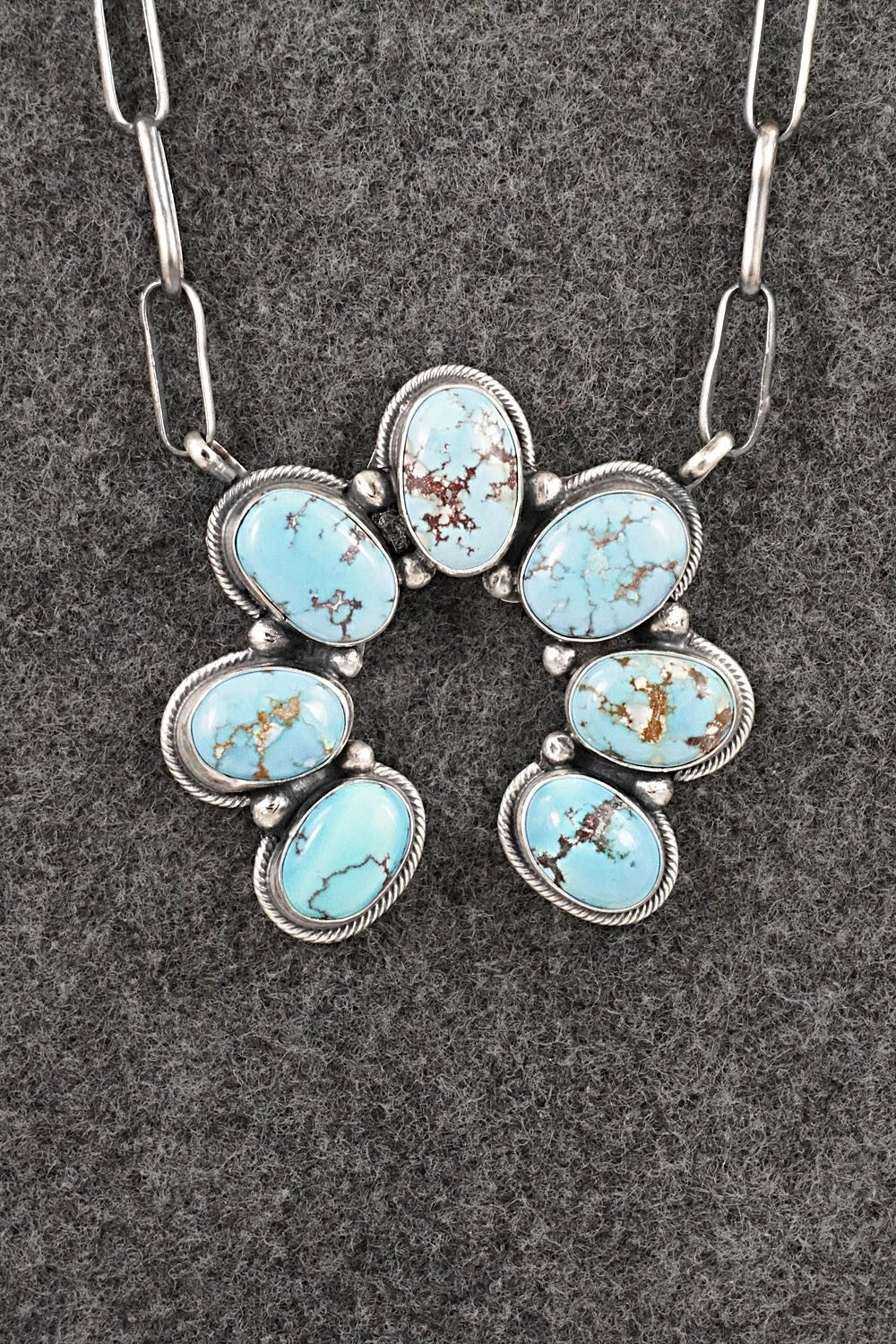 Turquoise & Sterling Silver Necklace - Darrin Livingston