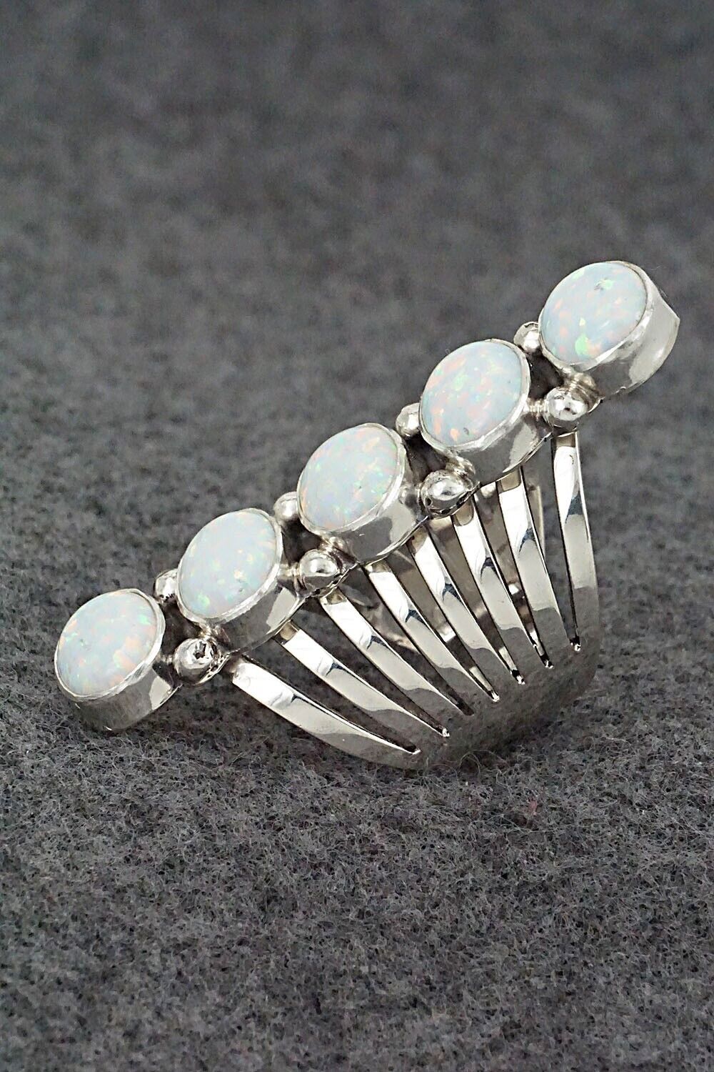 Opalite & Sterling Silver Ring - Thomas Yazzie - Size 7