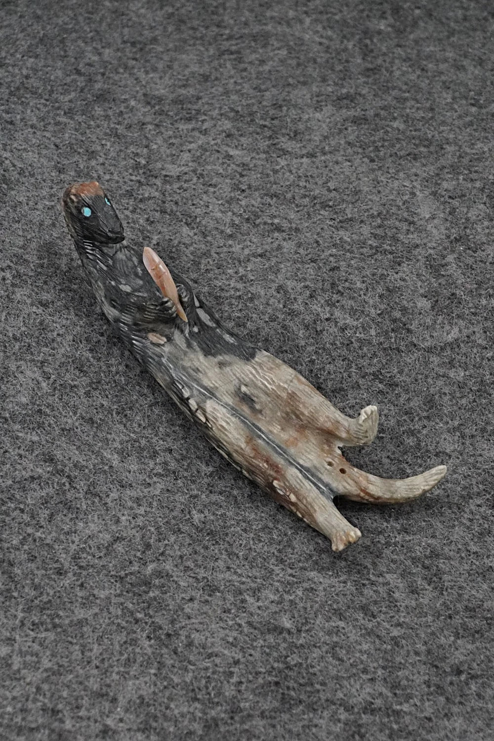 Otter Zuni Fetish Carving - Lance Cheama