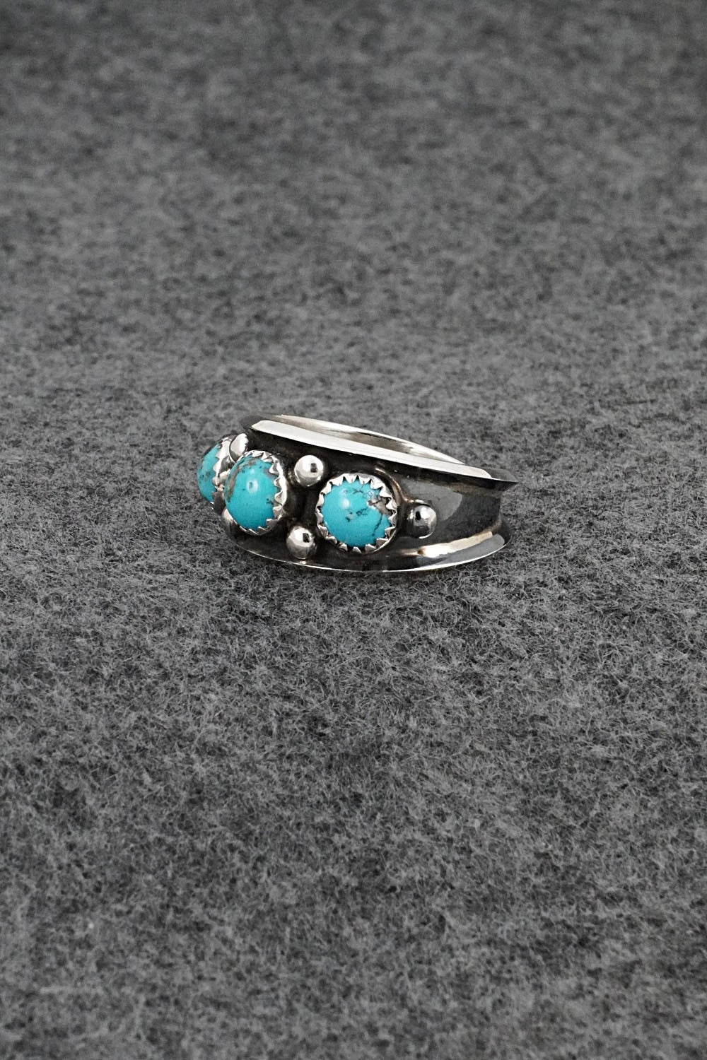 Turquoise & Sterling Silver Ring - Paul Largo - Size 11
