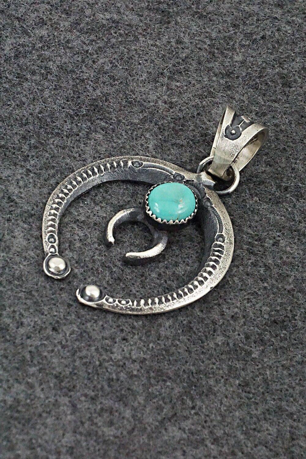 Turquoise & Sterling Silver Pendant - Eva & Linberg Billah