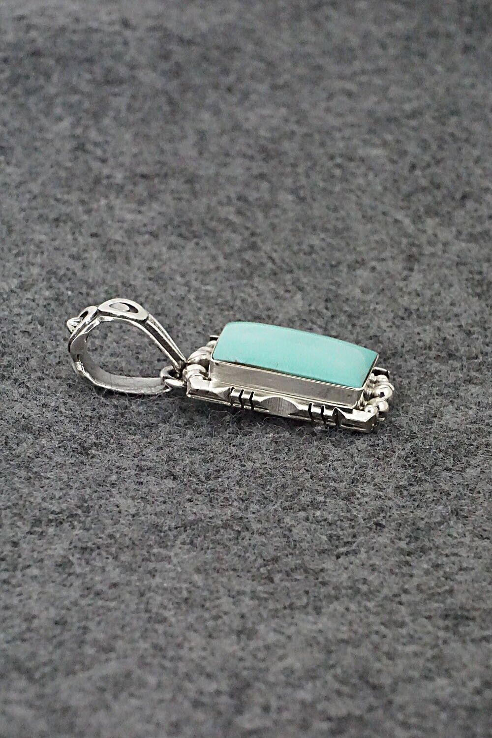 Turquoise & Sterling Silver Pendant - Phyllis Smith