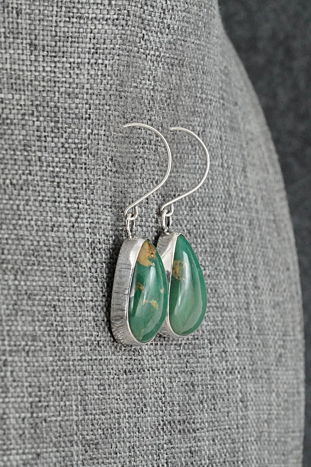 Turquoise & Sterling Silver Earrings - Rosemary Saunders