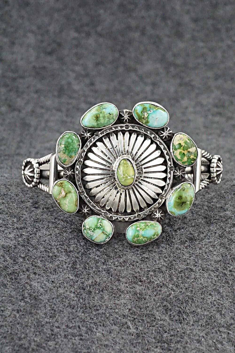Turquoise & Sterling Silver Bracelet - Harry B. Yazzie