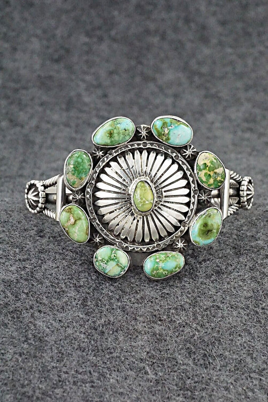 Turquoise & Sterling Silver Bracelet - Harry B. Yazzie