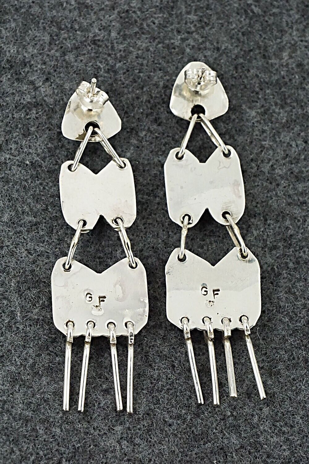 Turquoise & Sterling Silver Earrings - Charlie John