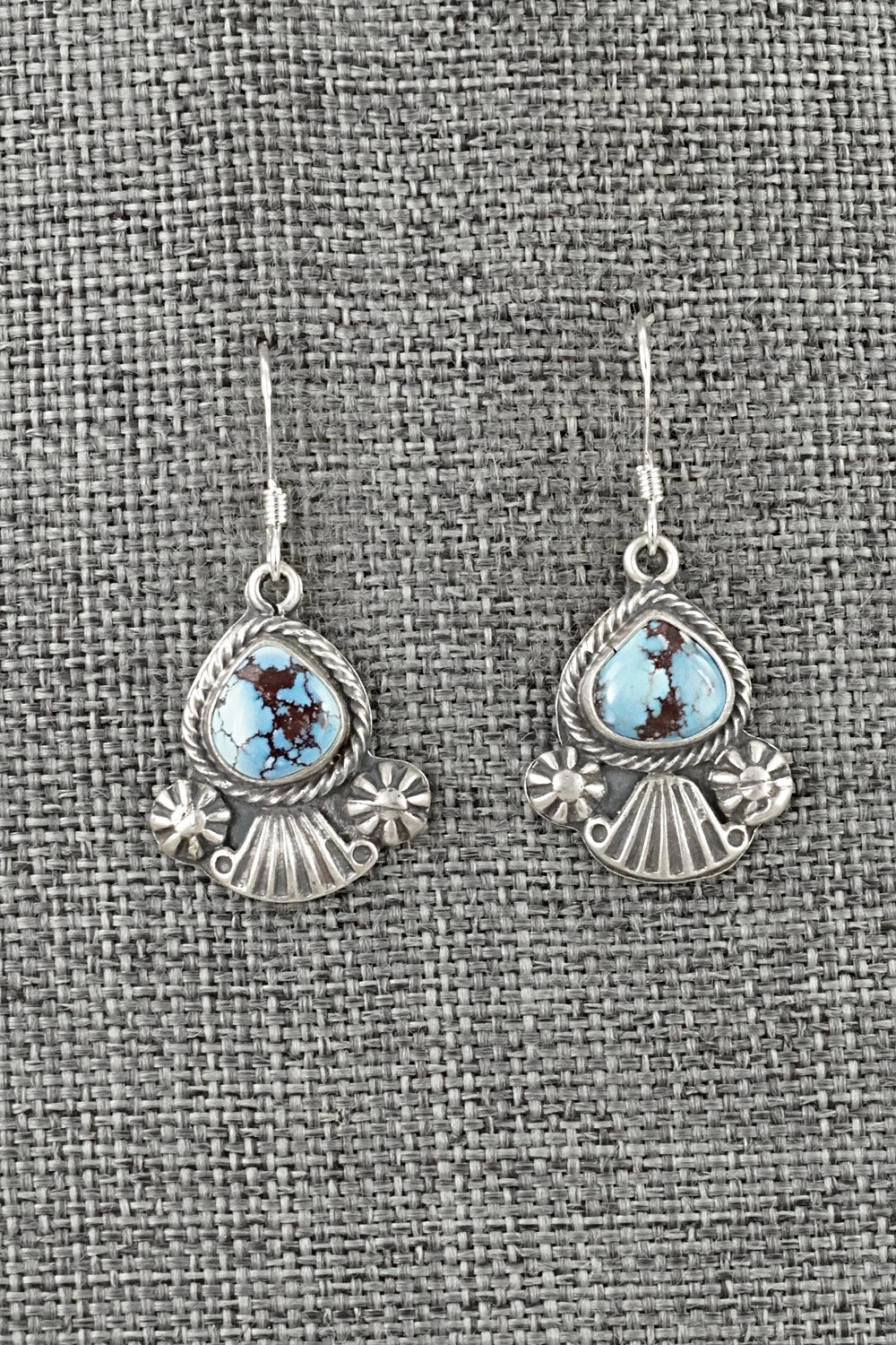 Turquoise & Sterling Silver Earrings - Verley Betone