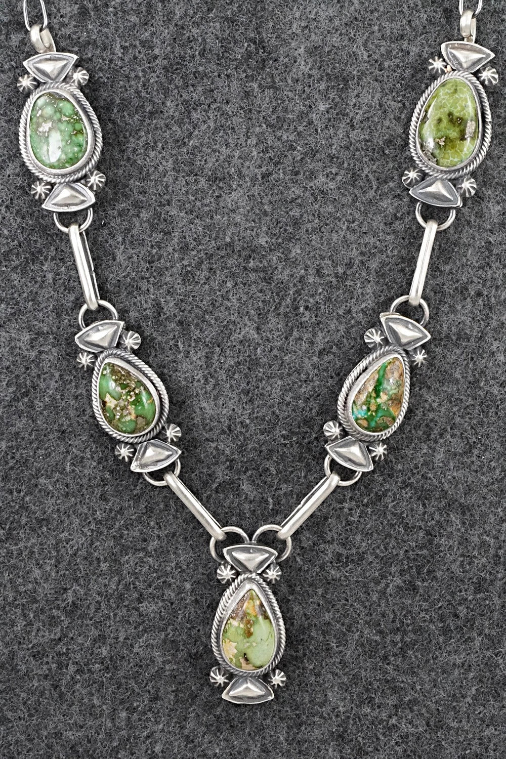 Turquoise & Sterling Silver Necklace - Derrick Gordon