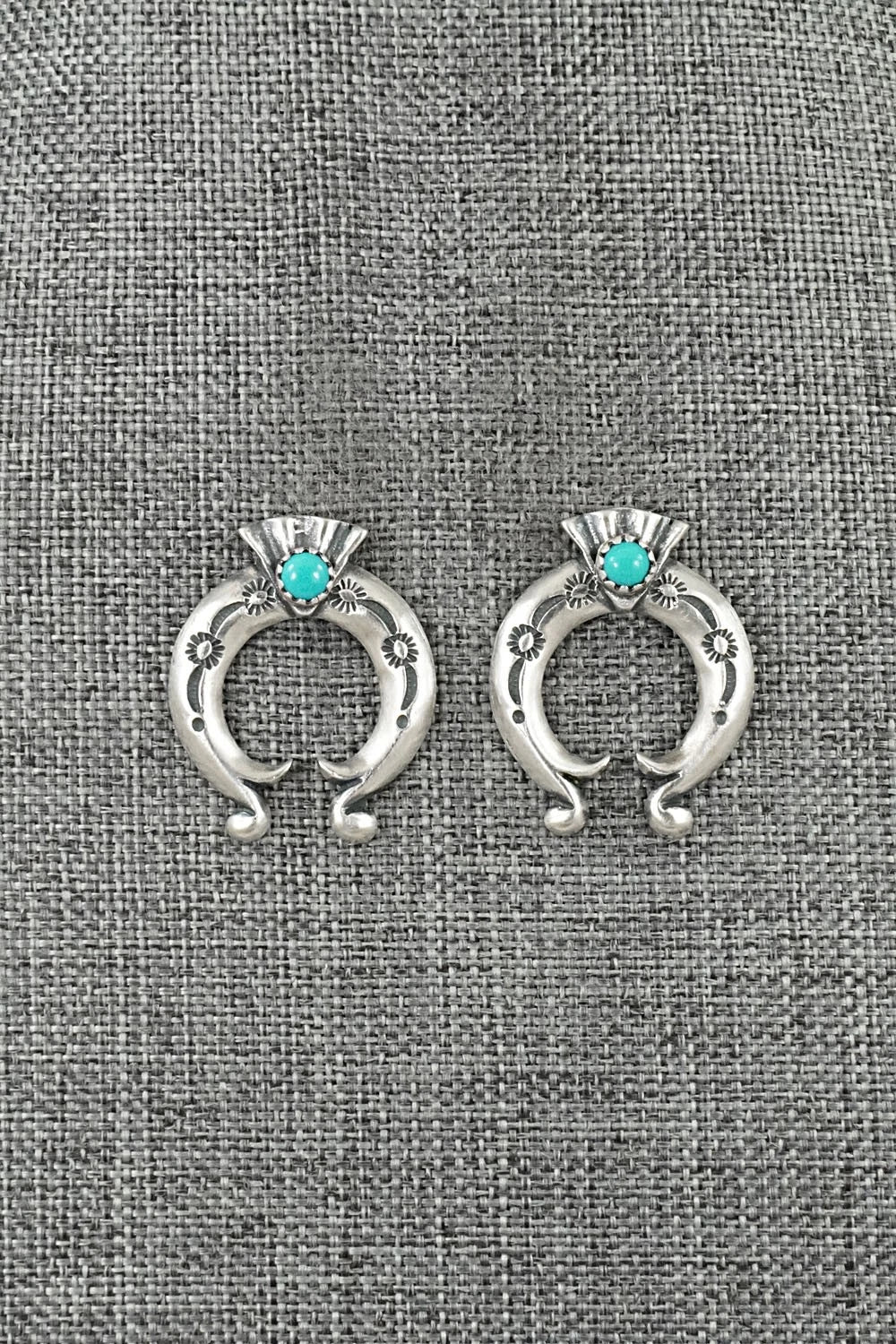 Turquoise & Sterling Silver Earrings - Adrienne Gordon