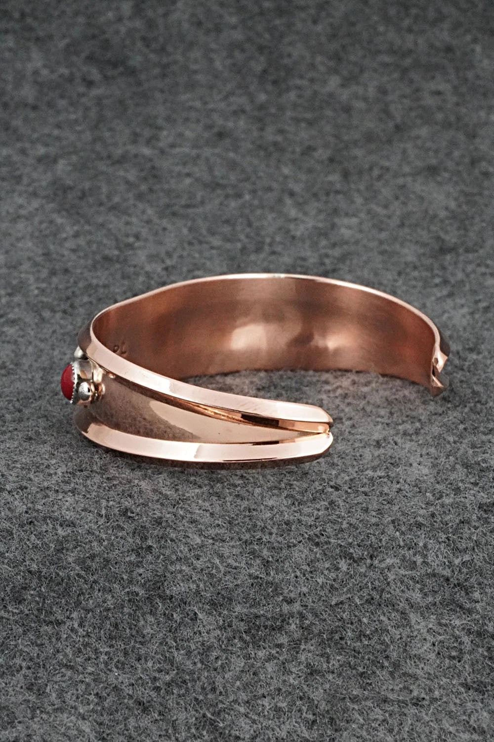 Turquoise, Coral & Copper Bracelet - Paul Largo