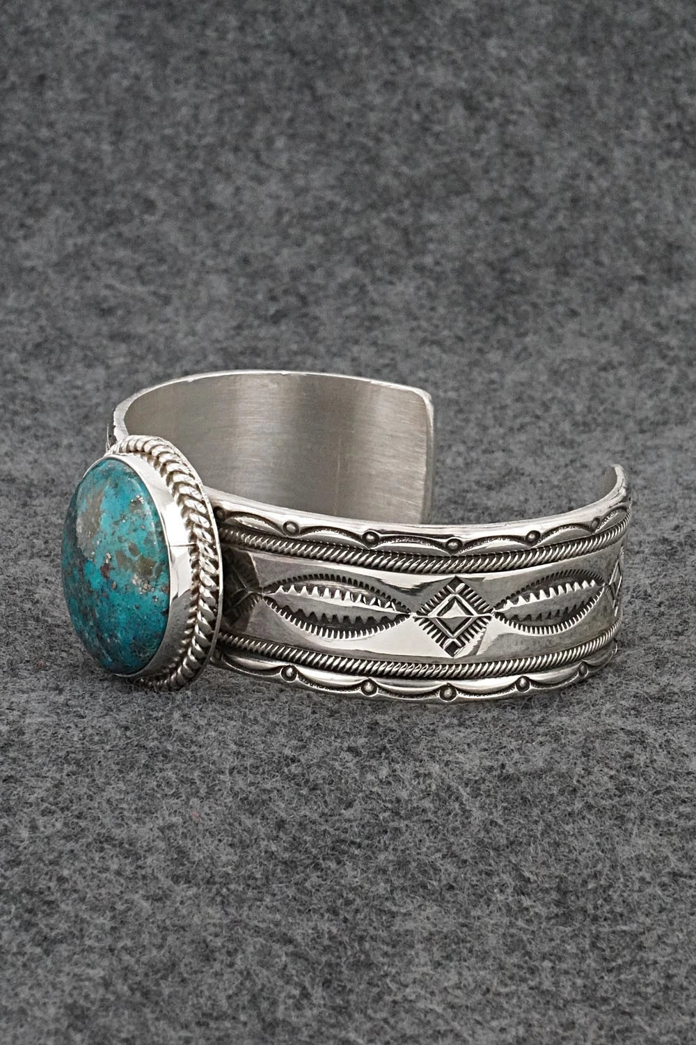 Turquoise & Sterling Silver Bracelet - Michael Calladitto